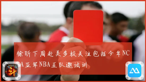 徐昕下周赴美多校关注包括今年NCAA亚军NBA五队邀试训